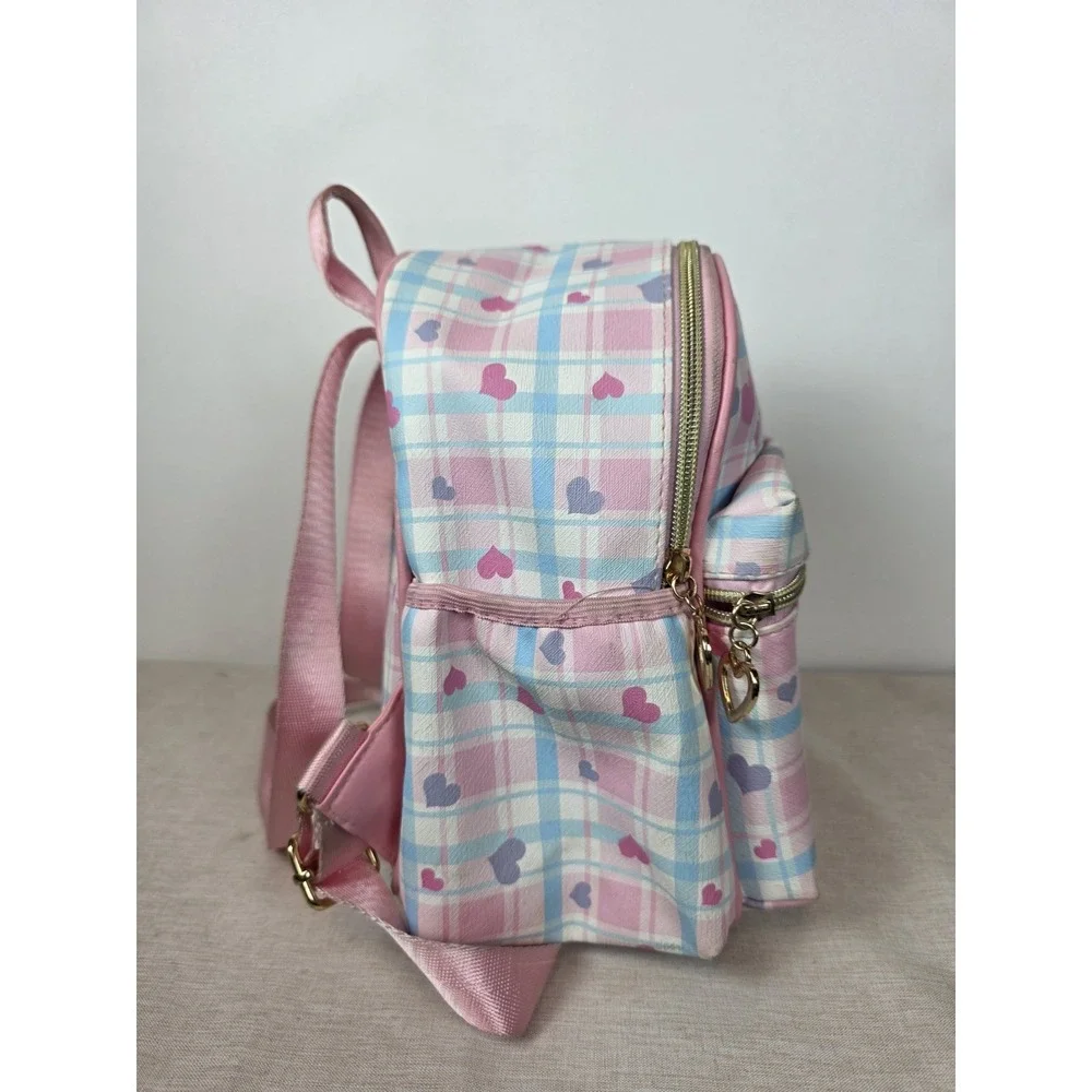 Sanrio Cinnamoroll mini backpack Pink Blue Plaid